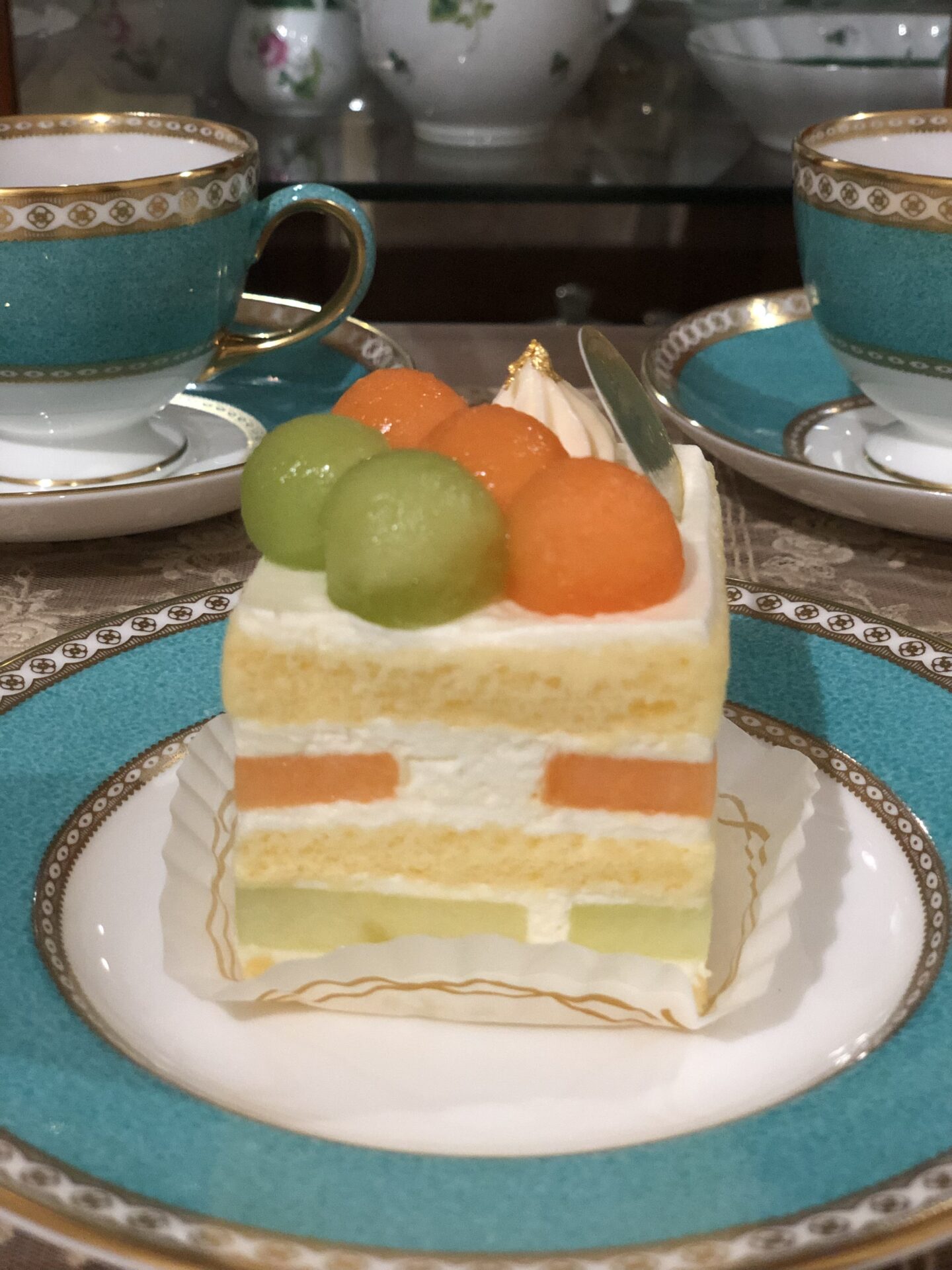 和光　ショートケーキ　メロン☆メロンの香りが夏らしく爽やかな王道ショートケーキ☆